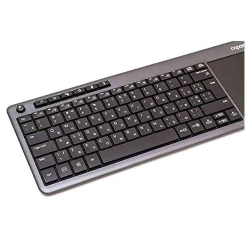 Rapoo 2.4 Ghz Grey Wireless Touch keyboard, K2600 - view 2