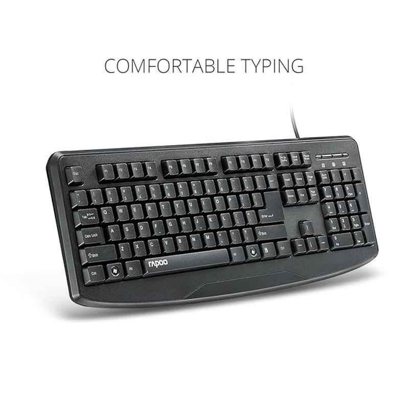 Rapoo NK2600 Black USB Wired Keyboard - view 3
