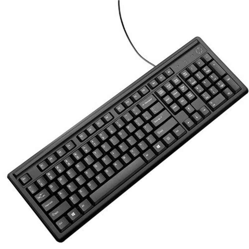 HP K100 Wired USB Black Keyboard, 2UN30AA - view 2