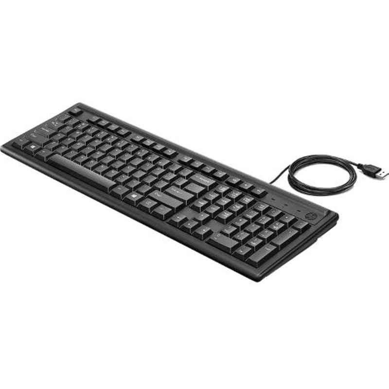 HP K100 Wired USB Black Keyboard, 2UN30AA - view 3