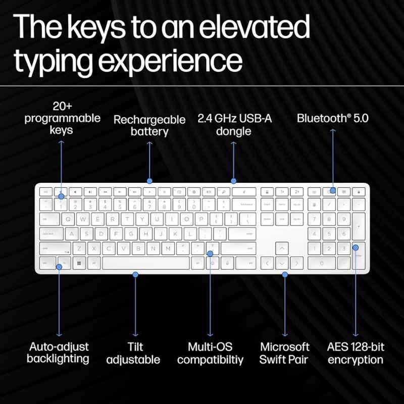 HP 970 Programmable Wireless Keyboard, 3Z729AA - view 1