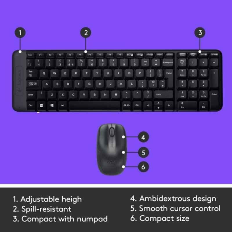 Logitech MK220 Combo of Wireless Keyboard & Mouse - view 2
