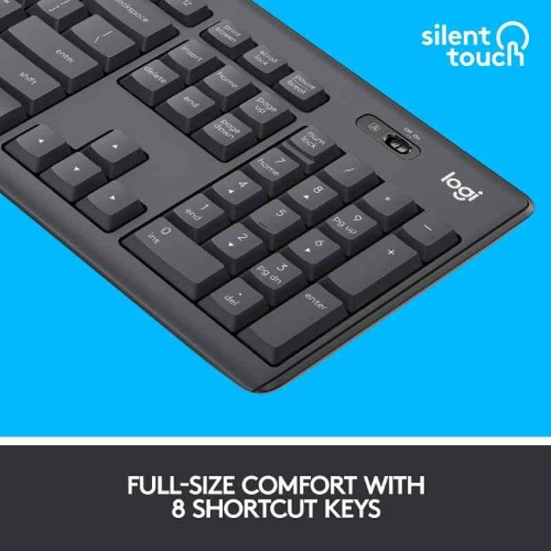 Logitech MK295 Black Wireless Keyboard & Mouse Combo, 920-009814 - view 1