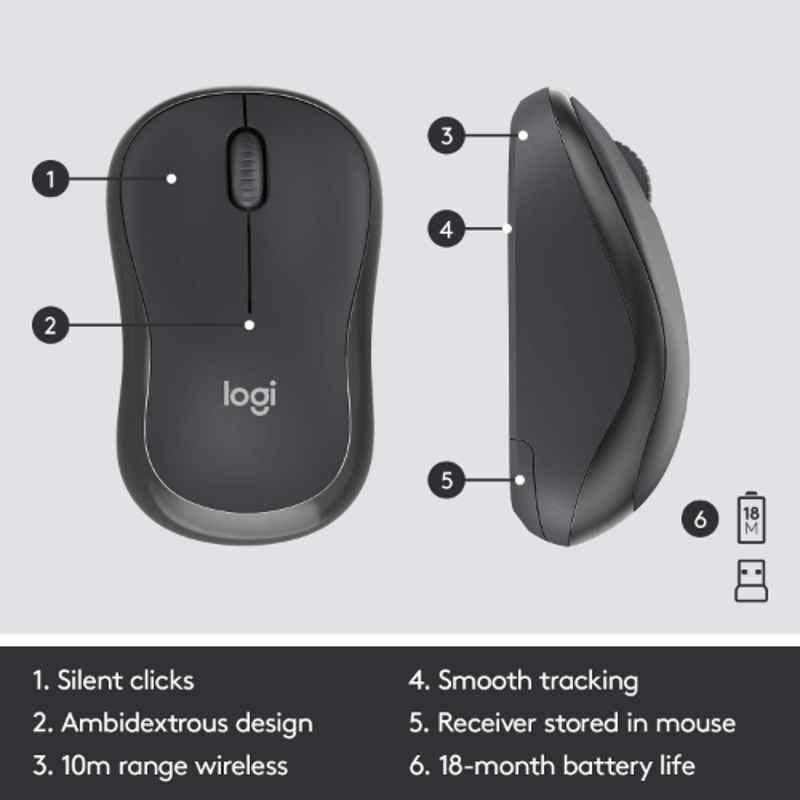 Logitech MK295 Black Wireless Keyboard & Mouse Combo, 920-009814 - view 2