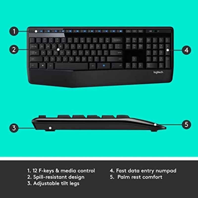Logitech MK345 Wireless Keyboard & Mouse Combo - view 1