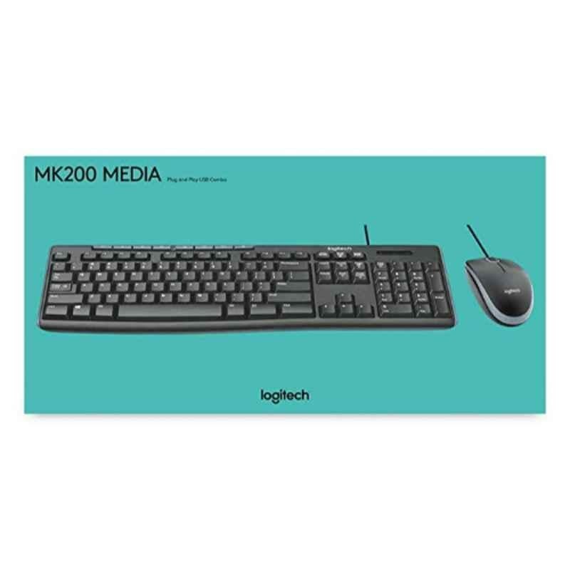 Logitech MK200 Media USB Combo of Keyboard & Mouse - view 1