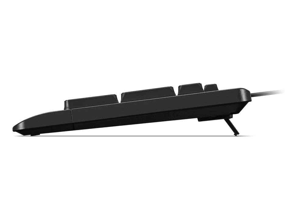 Lenovo 110 104 Keys Plastic Black USB-A Wired Multimedia Keyboard, GY41U02460 - view 1