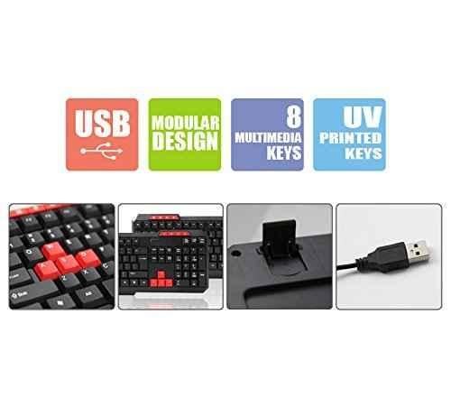 Zebronics KM2000 113Key Black Multimedia Wired Standard Desktop Keyboard with 1.45m Cable - view 1