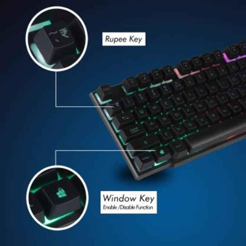 Zebronics Zeb-Fighter 108 Keys USB Multimedia Keyboard & Mouse Combo - view 1
