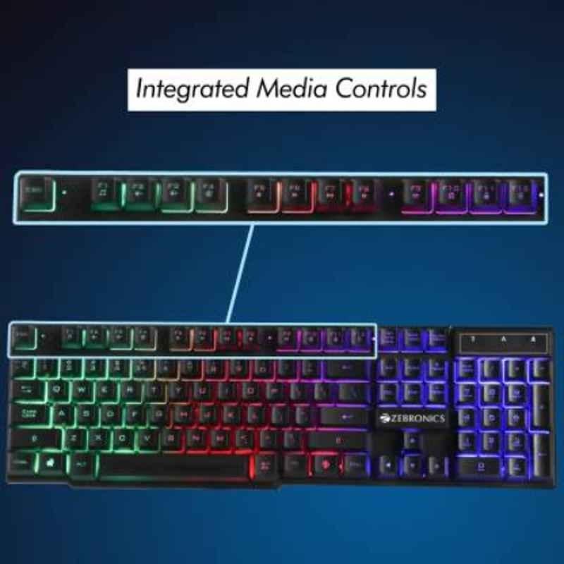 Zebronics Zeb-Fighter 108 Keys USB Multimedia Keyboard & Mouse Combo - view 3