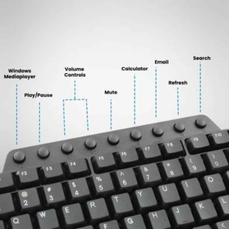 Zebronics Judwaa 555 Black Wired Keyboard & Mouse Combo - view 4