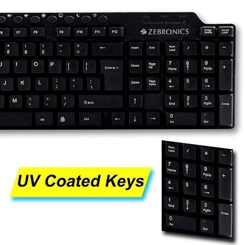 Zebronics ZEB-KM2100 Black Multimedia USB Keyboard - view 4