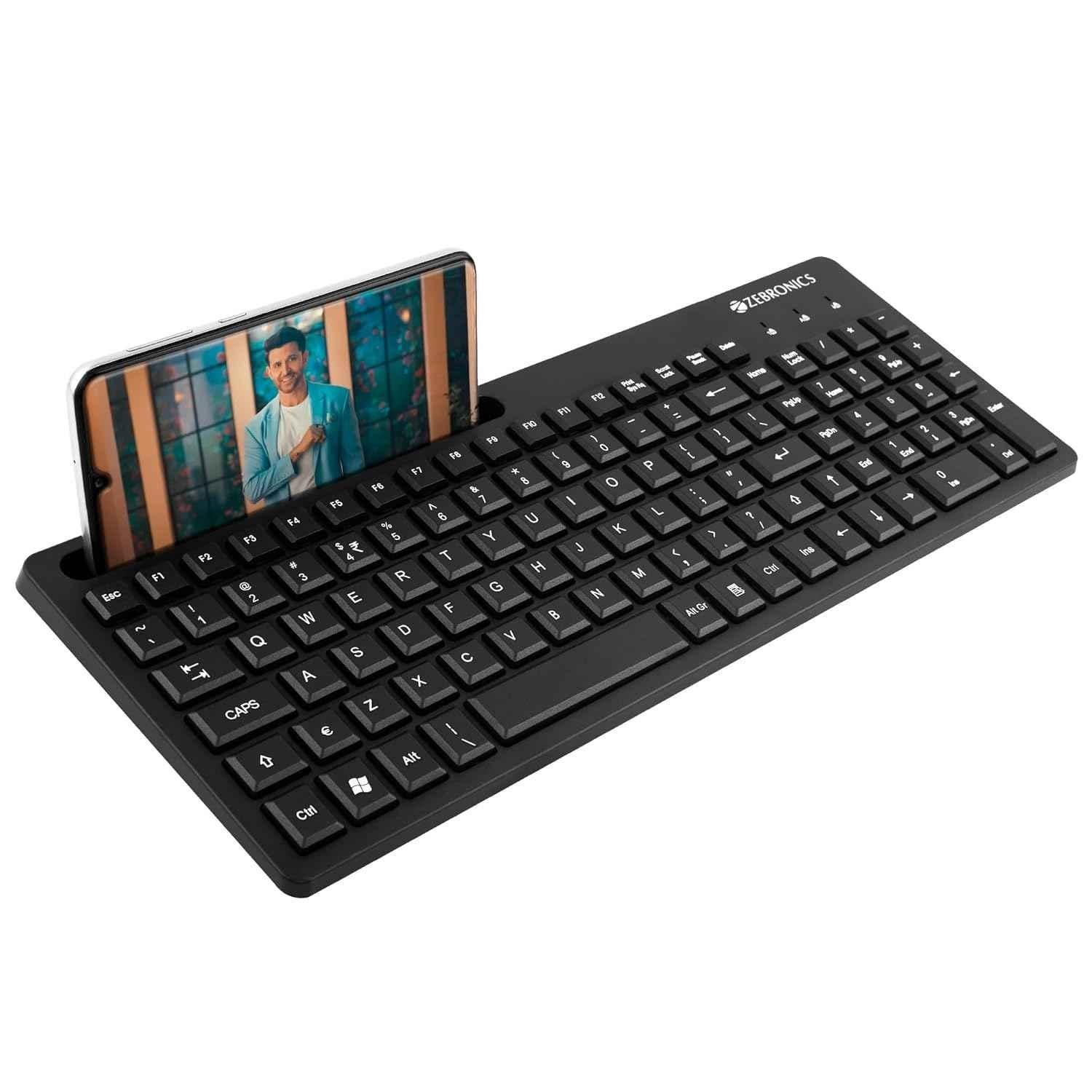 Zebronics K36 106Key Black Wired USB Keyboard with 1.2m Cable