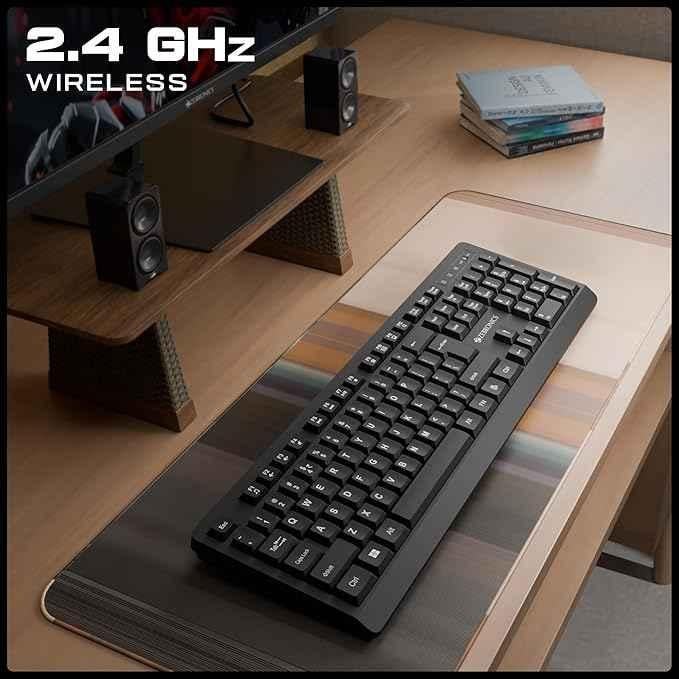 Zebronics Companion 116-K 104 Key Black Wireless Keyboard with 12 Multimedia Keys - view 4