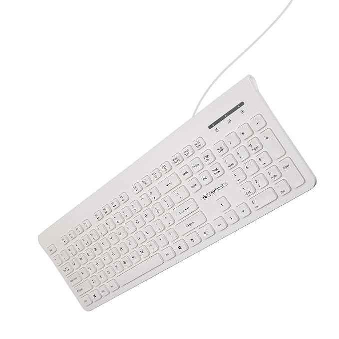Zebronics K51 105 Keys White Wired Keyboard - view 4