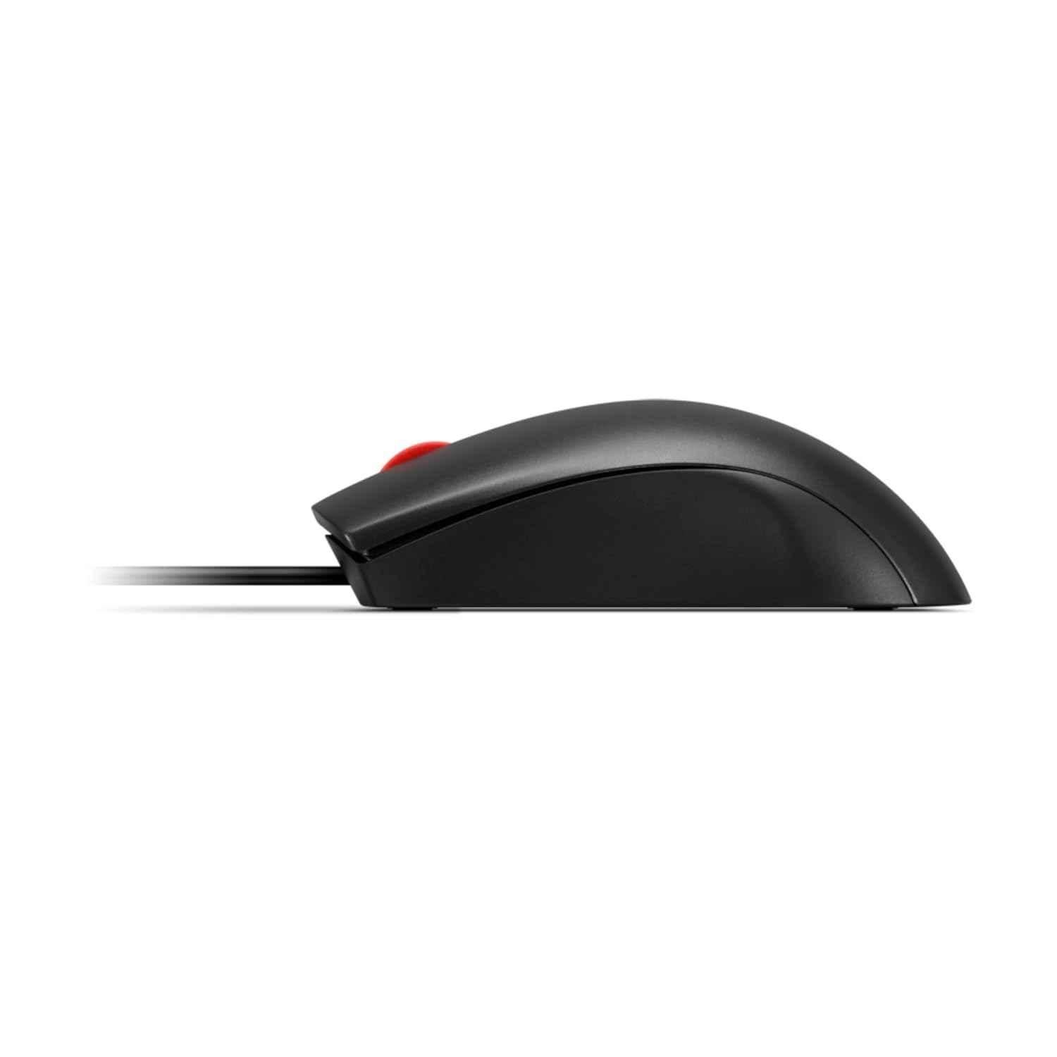 Lenovo 120 1600DPI Plastic Black USB Wired Optical Mouse, GY51L52636 - view 2