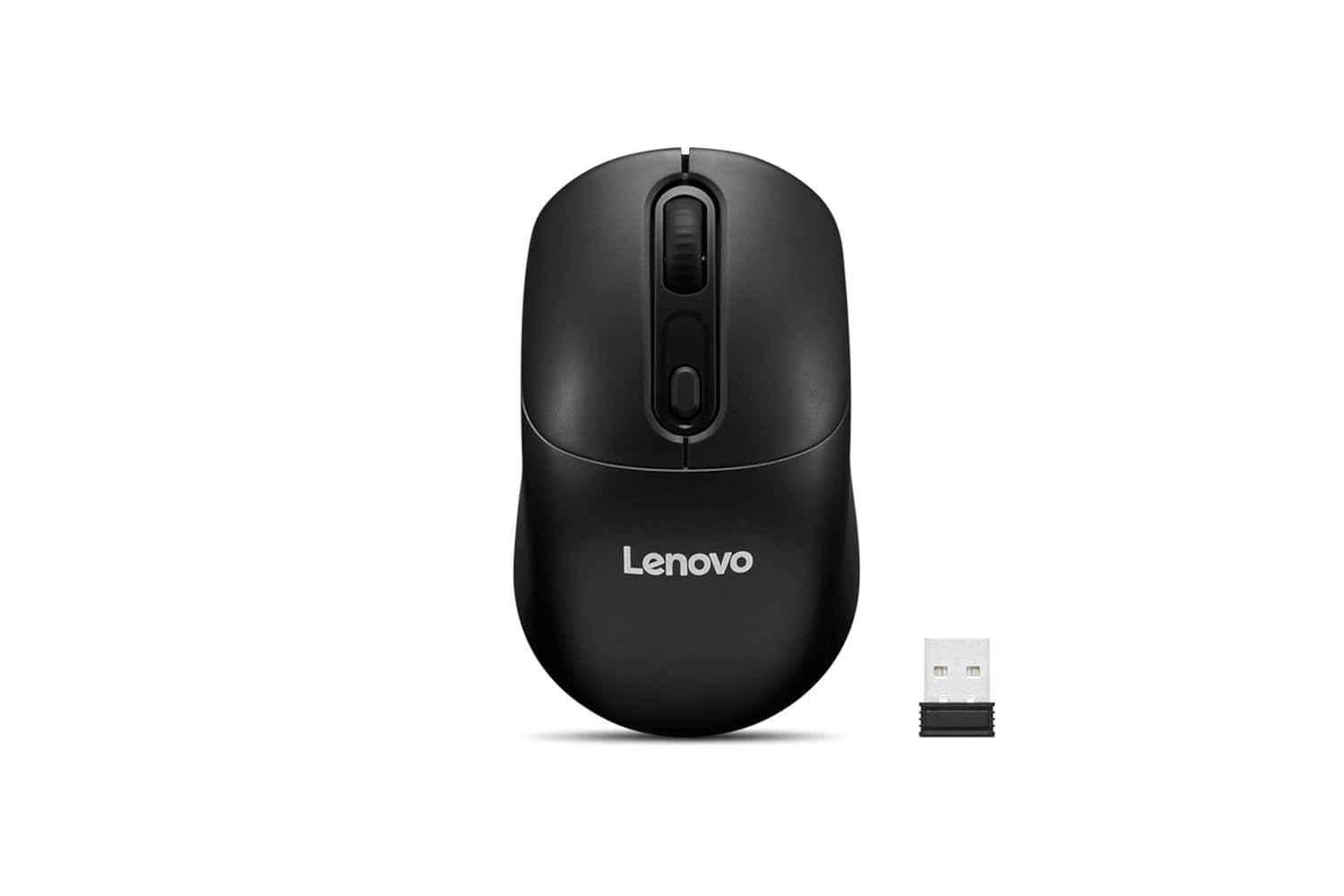 Lenovo 210 2.4GHz Plastic Black Wireless Optical Mouse, GY51U02463