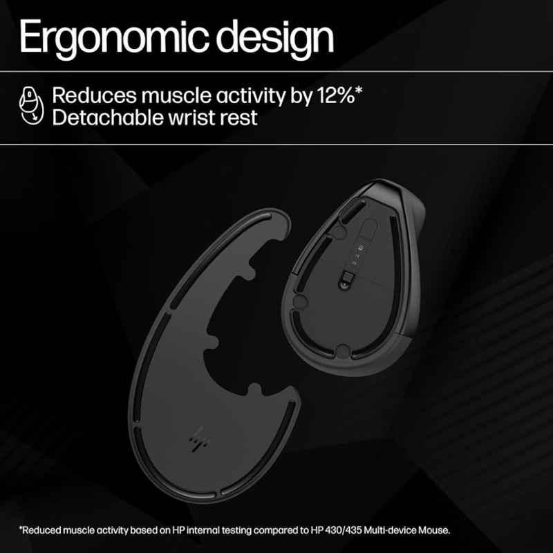 HP 920 Black Ergonomic Wireless Mouse, 6H1A4AA - view 4