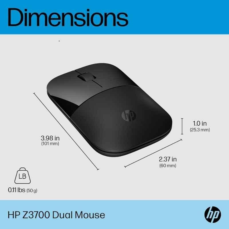 HP Z3700 Dual Black Wireless Mouse, 758A8AA - view 1