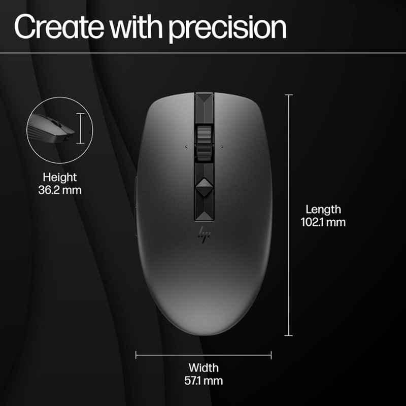 HP 710 Graphite Rechargeable Silent Mouse, 6E6F2AA - view 1