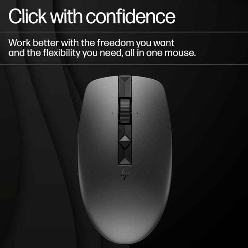 HP 710 Graphite Rechargeable Silent Mouse, 6E6F2AA - view 3