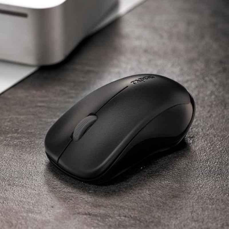Rapoo 1620 Wireless Black Optical Mouse - view 1