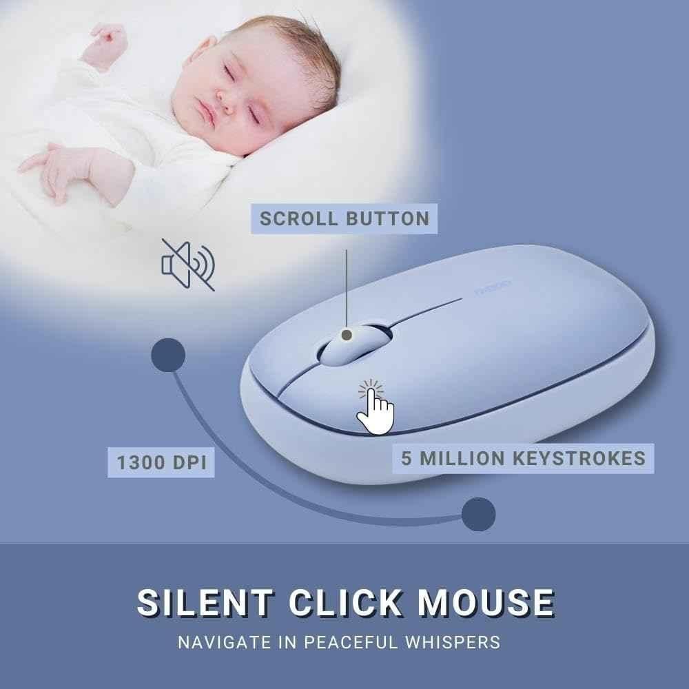 Rapoo Pink Multi-Mode Optical & Silent USB Wireless Mouse, M650 - view 3
