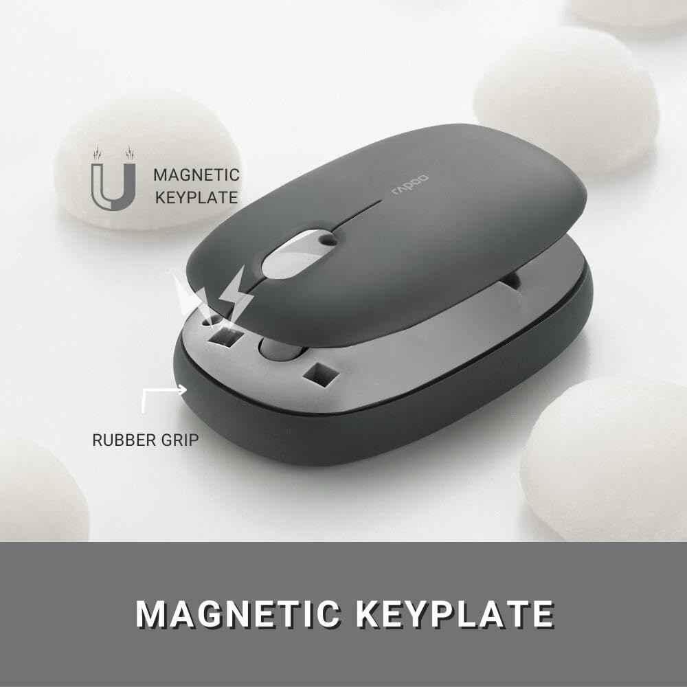Rapoo Dark Grey Multi-Mode Optical & Silent USB Wireless Mouse, M650 - view 2