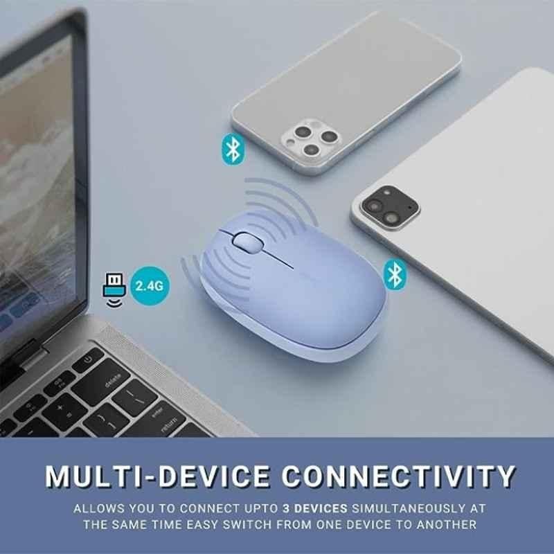 Rapoo M650 Silent Sky Blue Wireless Optical Mouse - view 2