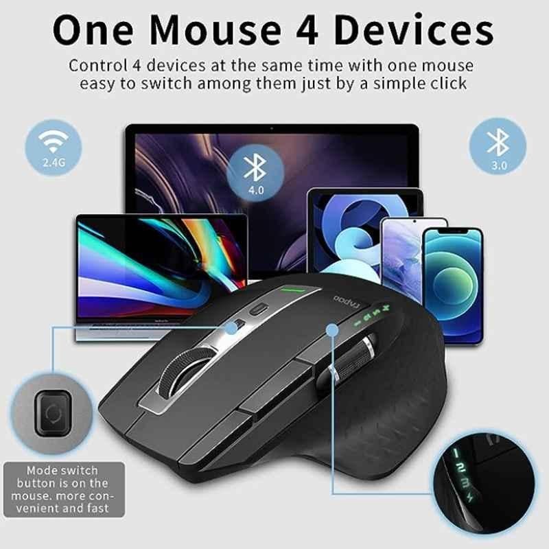 Rapoo MT750S Black Wireless Laser Mouse - view 2