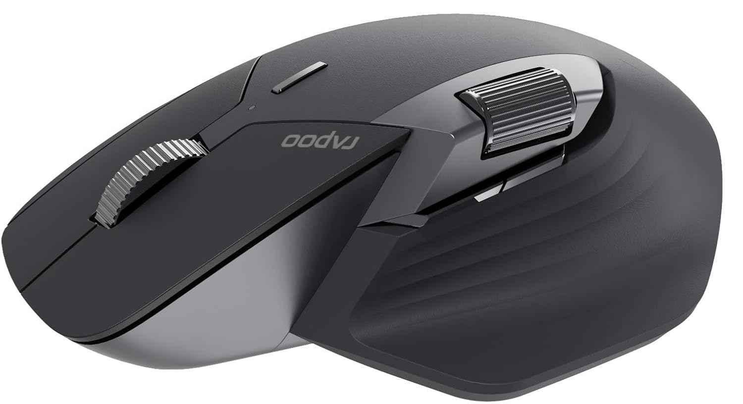 Rapoo 8 Buttons Matte Black USB Wireless Bluetooth Mouse, MT760L