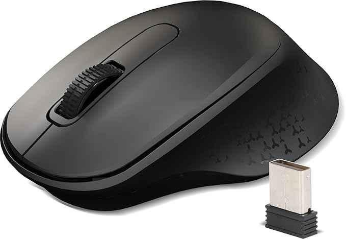 Zebronics Ako 2.4GHz Black Wireless Mouse with Nano Receiver