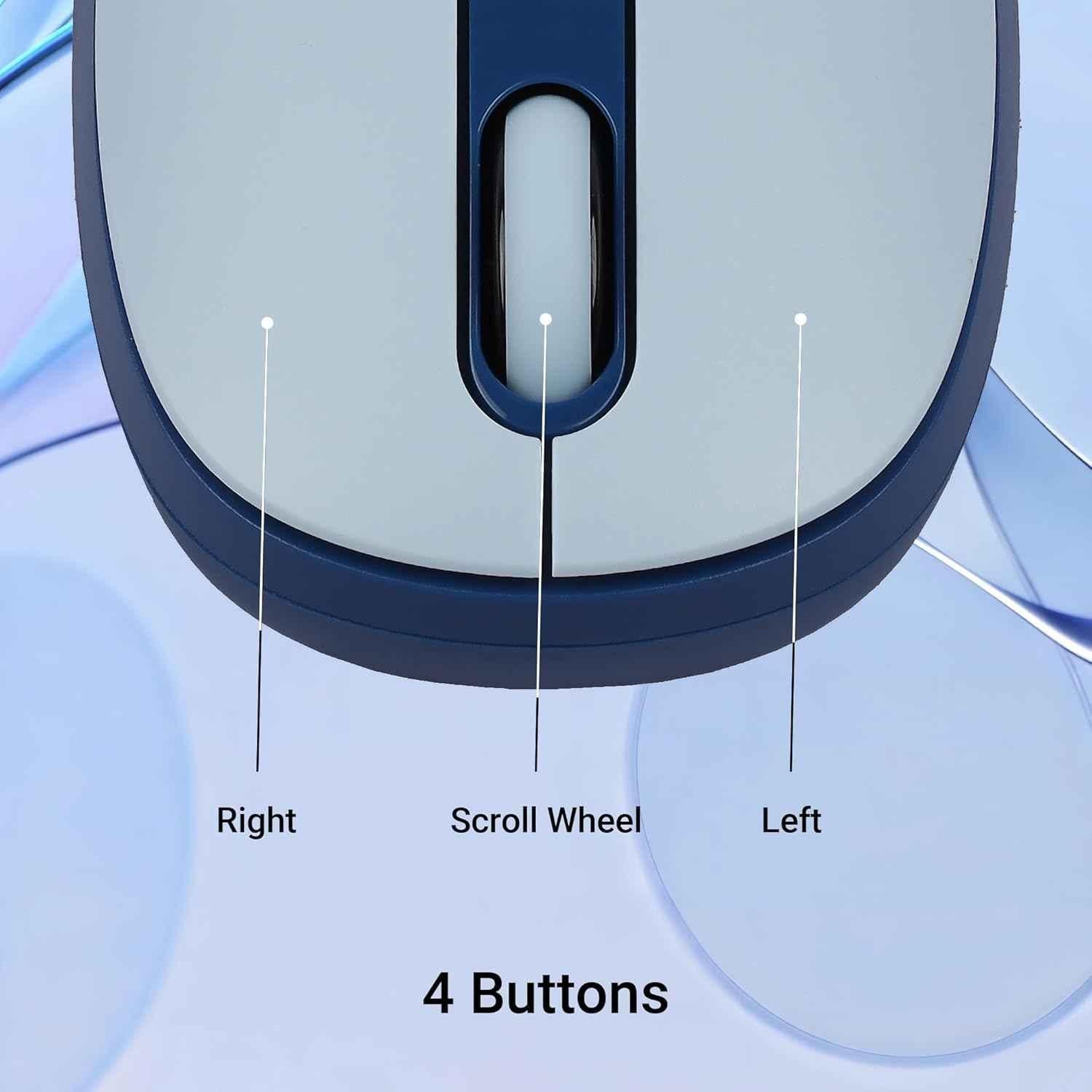 Zebronics Groot 2.4GHz Blue Wireless Mouse with Nano Receiver - view 2