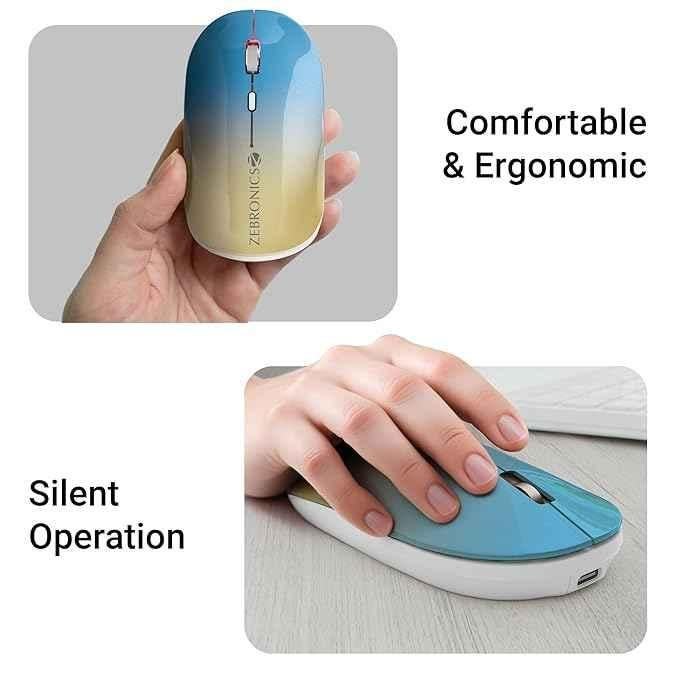 Zebronics Poise 2.4GHz Gradient Blue Wireless Mouse with Nano Receiver - view 2