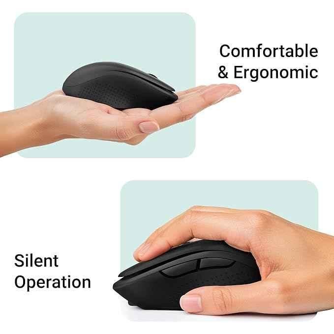 Zebronics Charm 2.4GHz Metallic Black Rechargeable Wireless Optical Mouse with Nano Receiver - view 2