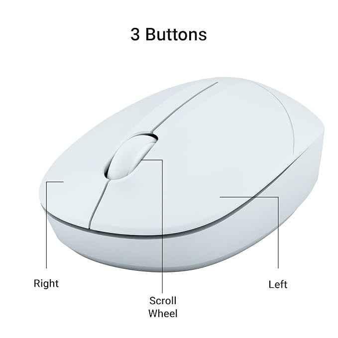 Zebronics Panther 2.4GHz White Wireless Mouse with Nano Receiver - view 4