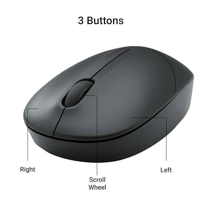 Zebronics Panther 2.4GHz Black Wireless Mouse with Nano Receiver - view 3