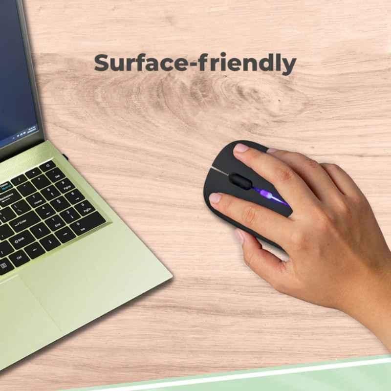 Zebronics Zeb Blanc 2.4GHz Black Wireless Mouse with Multicolour LED Lights - view 1