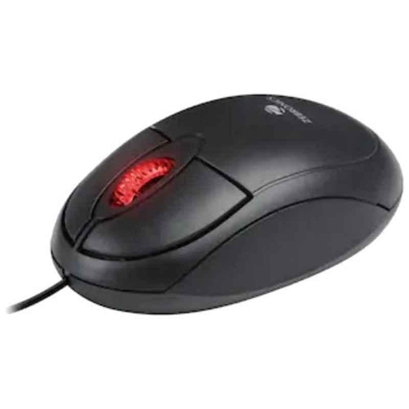 Zebronics ZEB Rise Black Wired USB Optical Mouse (Pack of 10)