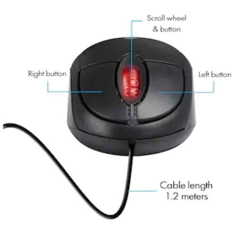 Zebronics ZEB Rise Black Wired USB Optical Mouse (Pack of 10) - view 1