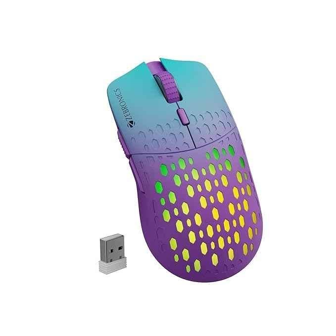 Zebronics Marine 2.4GHz Purple Wireless Mouse with Rechargeable Battery