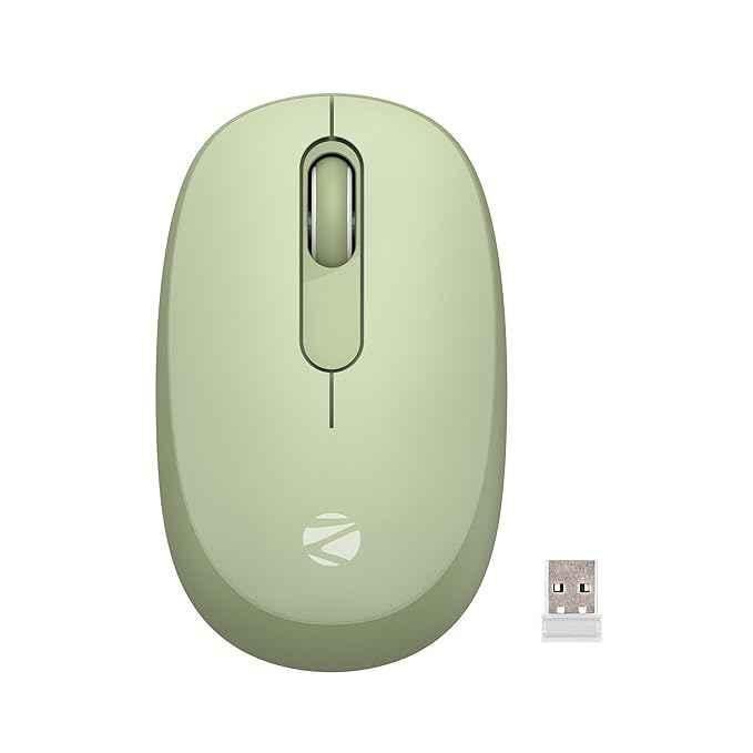 Zebronics Groot 2.4GHz Green Wireless Mouse with Nano Receiver