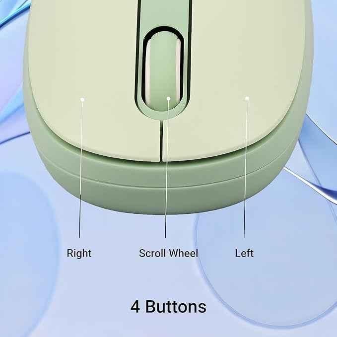 Zebronics Groot 2.4GHz Green Wireless Mouse with Nano Receiver - view 2