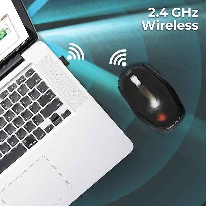 Zebronics Clear 2.4GHz Dark Grey Wireless Optical Mouse with Nano Receiver - view 2