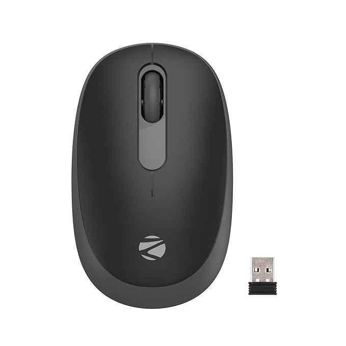 Zebronics Groot 2.4GHz Black Wireless Mouse with Nano Receiver