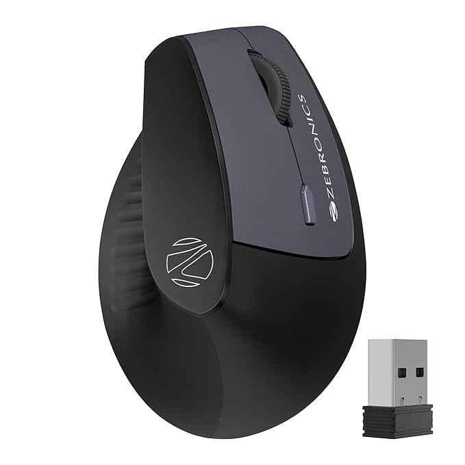 Zebronics Jaguar V 2.4GHz Black Wireless Mouse with Nano Receiver