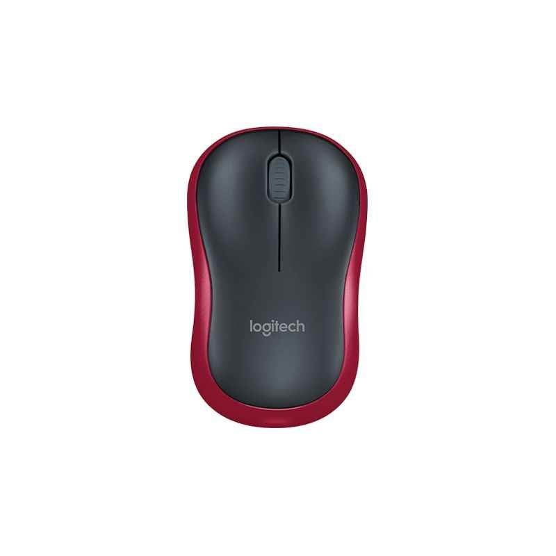 Logitech M185 Red Wireless Mouse