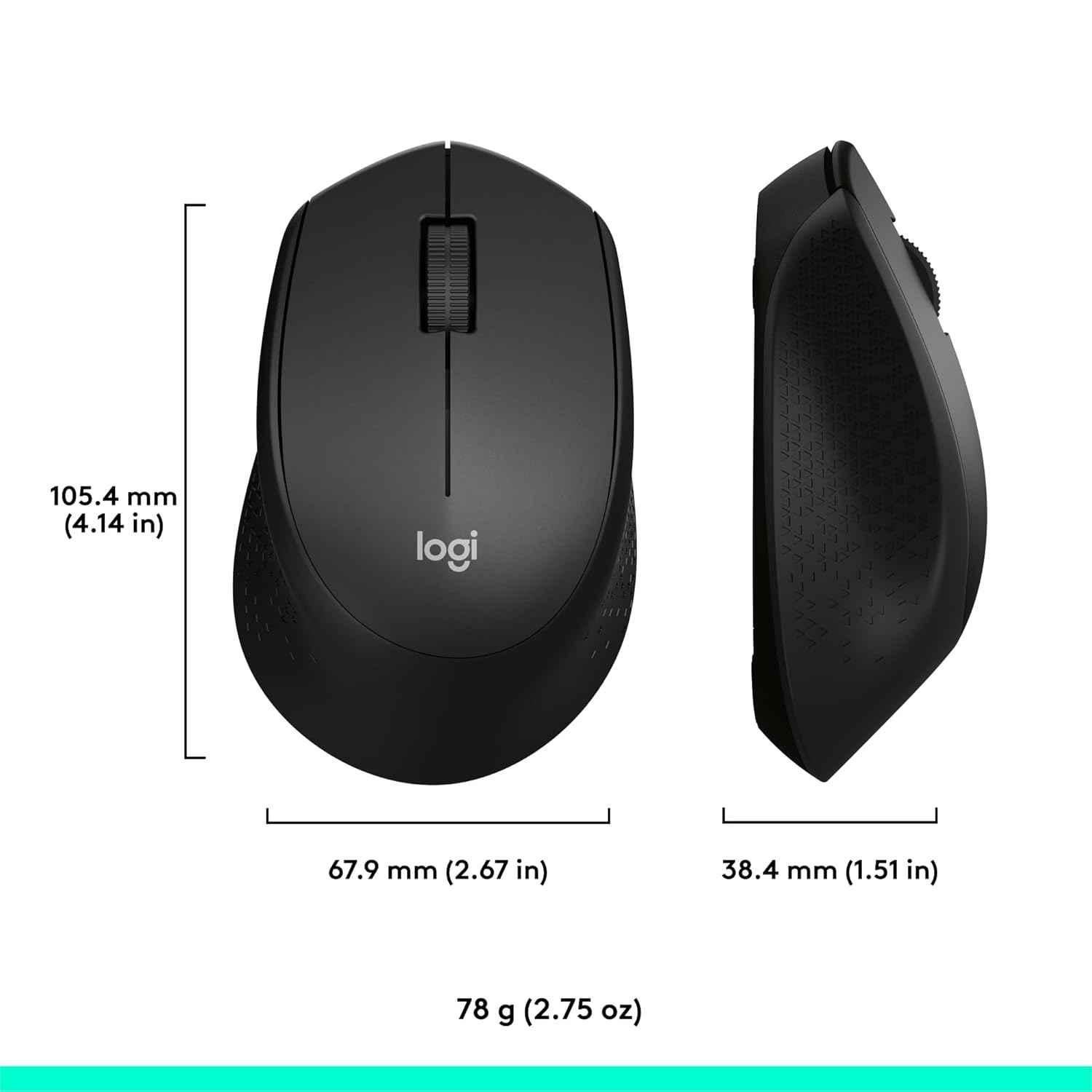 Logitech M331 Silent Plus Wireless Mouse, 910-004914 - view 2