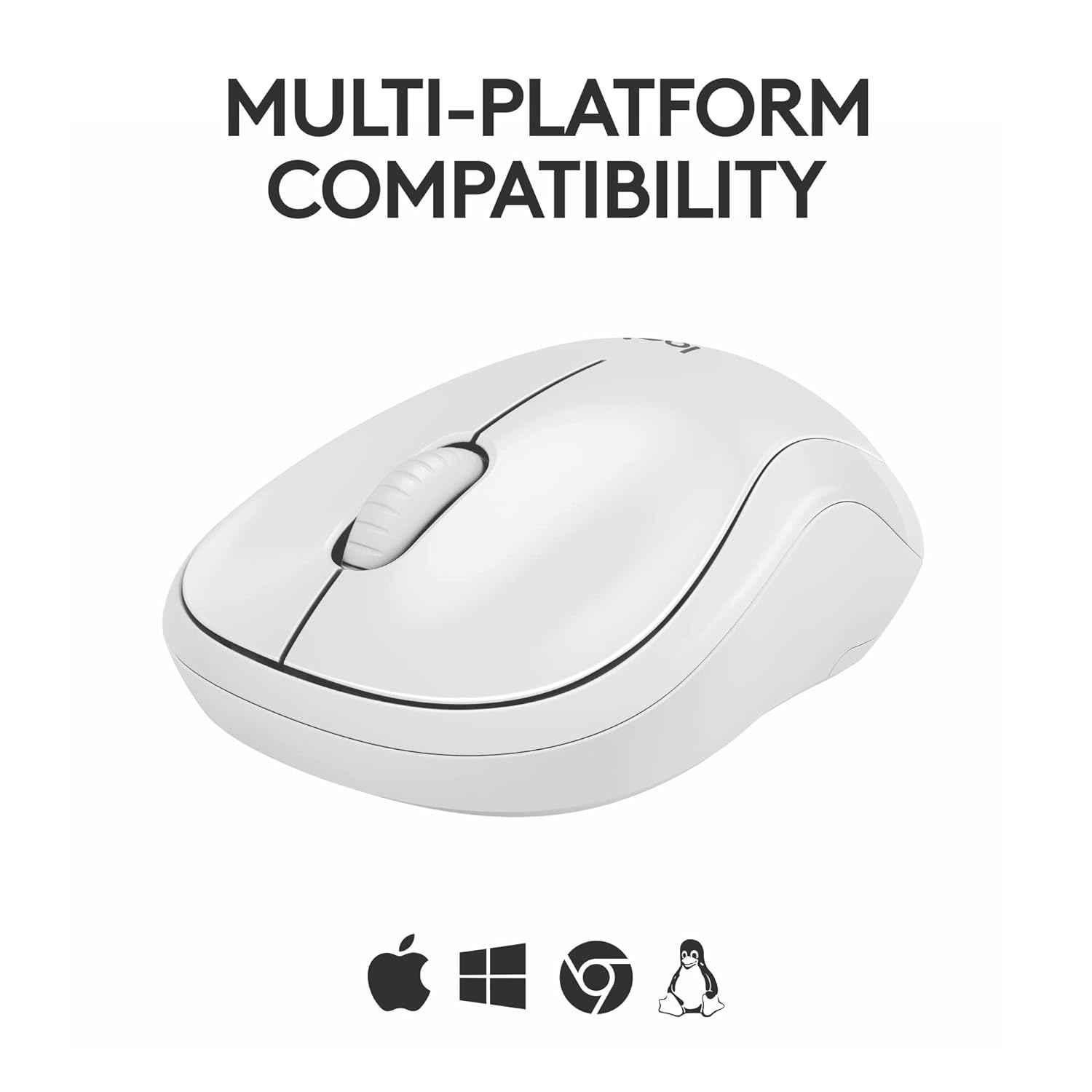 Logitech M240 Off-White Silent Compact Wireless Mouse with Smooth Tracking & Less Noise - view 3