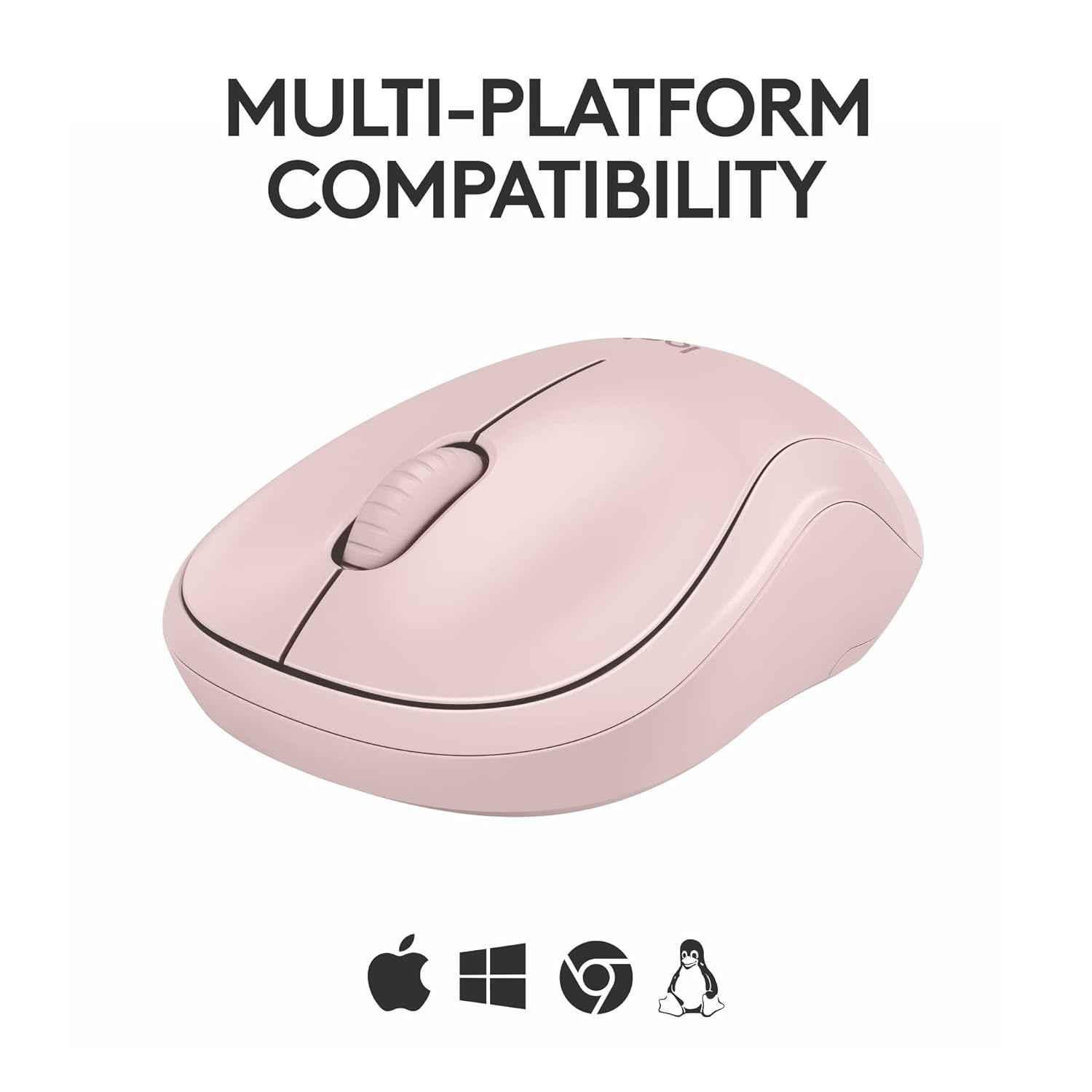 Logitech M240 Rose Silent Compact Wireless Mouse with Smooth Tracking & Less Noise - view 4